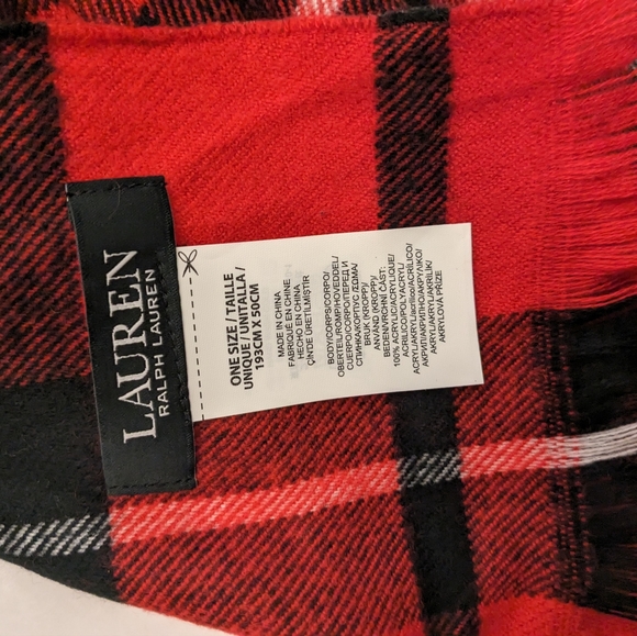 Plaid Ralph Lauren Gorgeous scarf NWOT - Picture 5 of 7